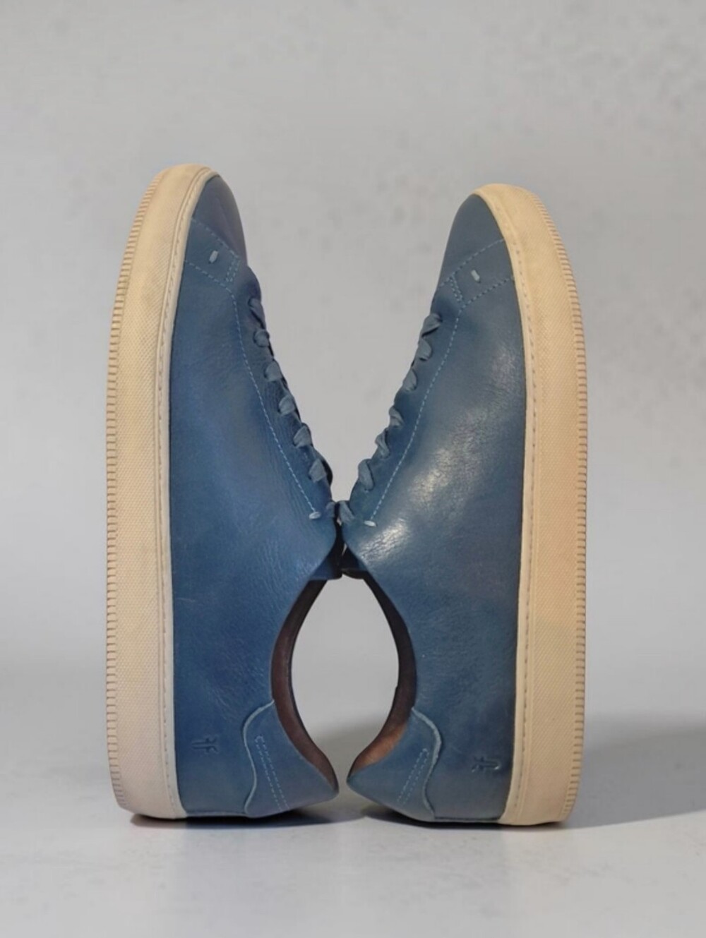 Frye Mens Astor Low Lace Sneakers 13D Seapine Soft Premium Leather Classy/Sporty